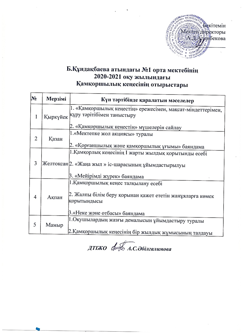 Қамқоршылық кеңес отырысы
