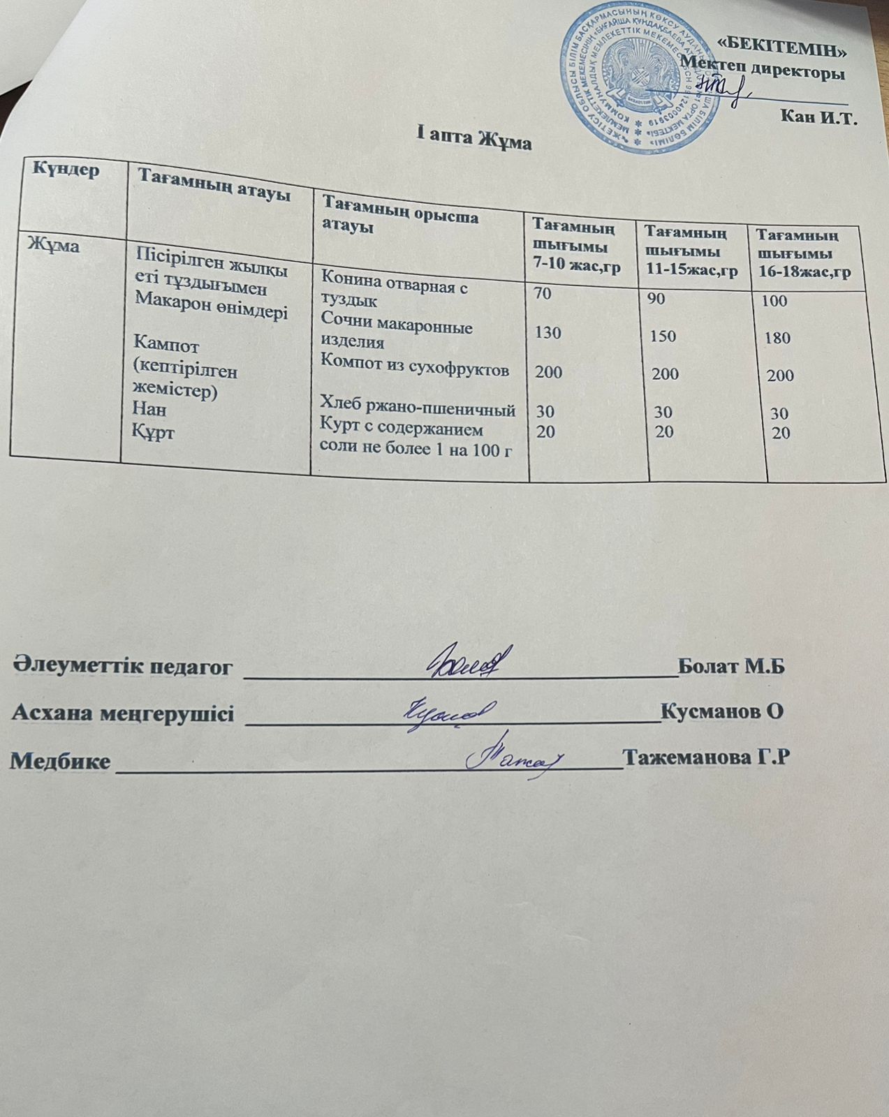 АС МӘЗІРІ 05.09