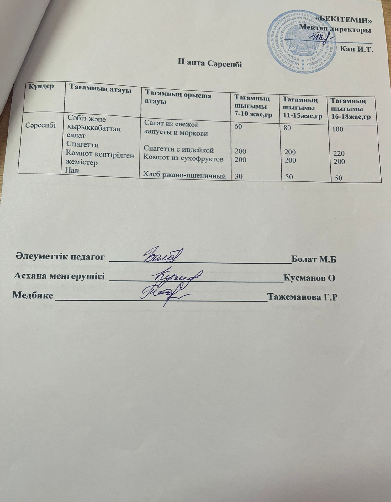 АС МӘЗІРІ 10.09