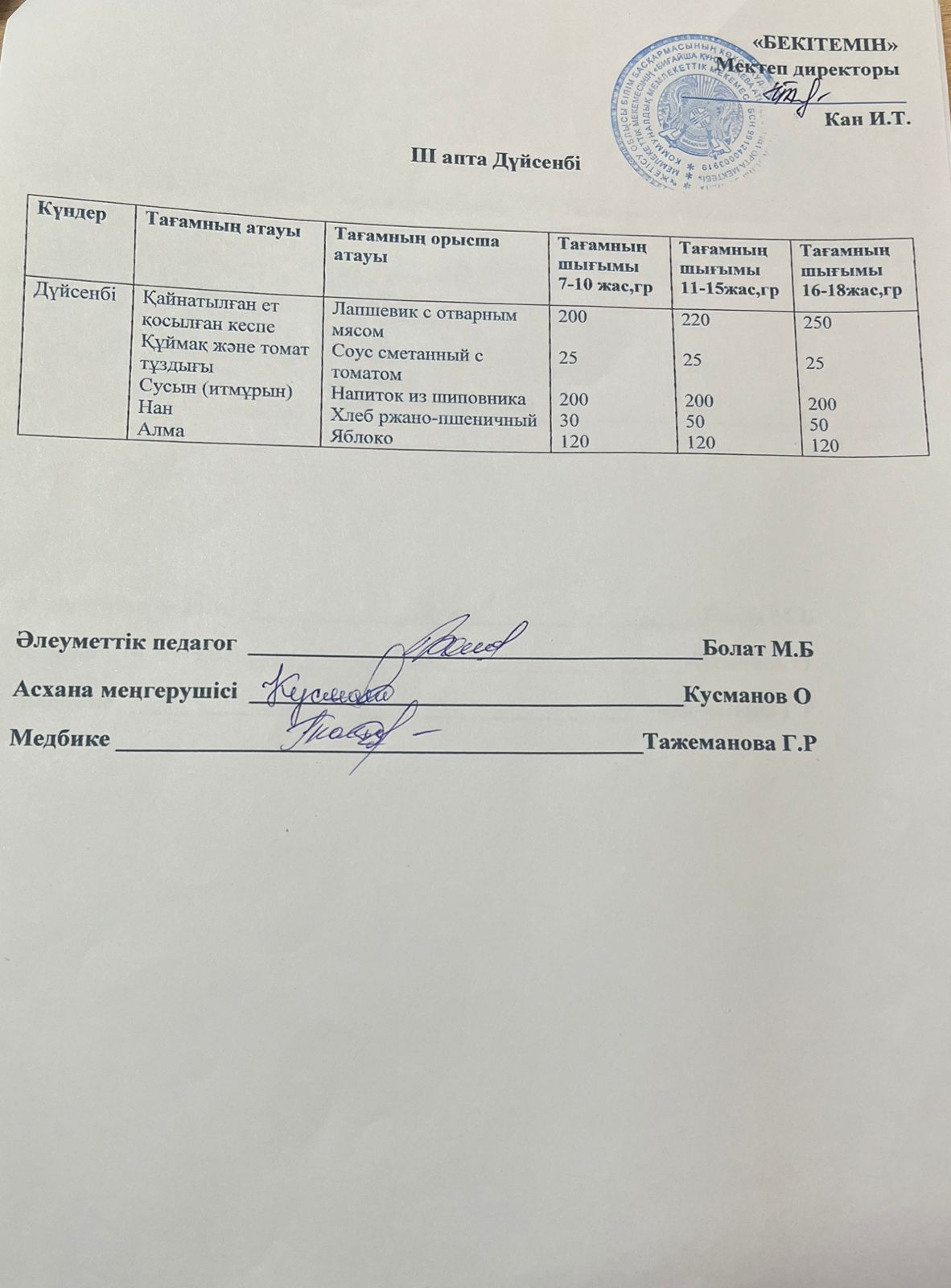 АС МӘЗІРІ 15.09