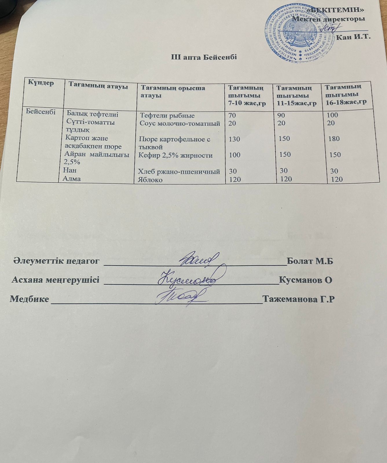 АС МӘЗІРІ 18.09